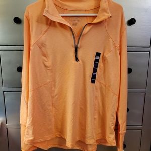 Long sleeved 3/4 zip pull over